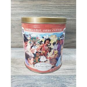 Trails End Gourmet Caramel Corn Popcorn Collectable Tin Empty